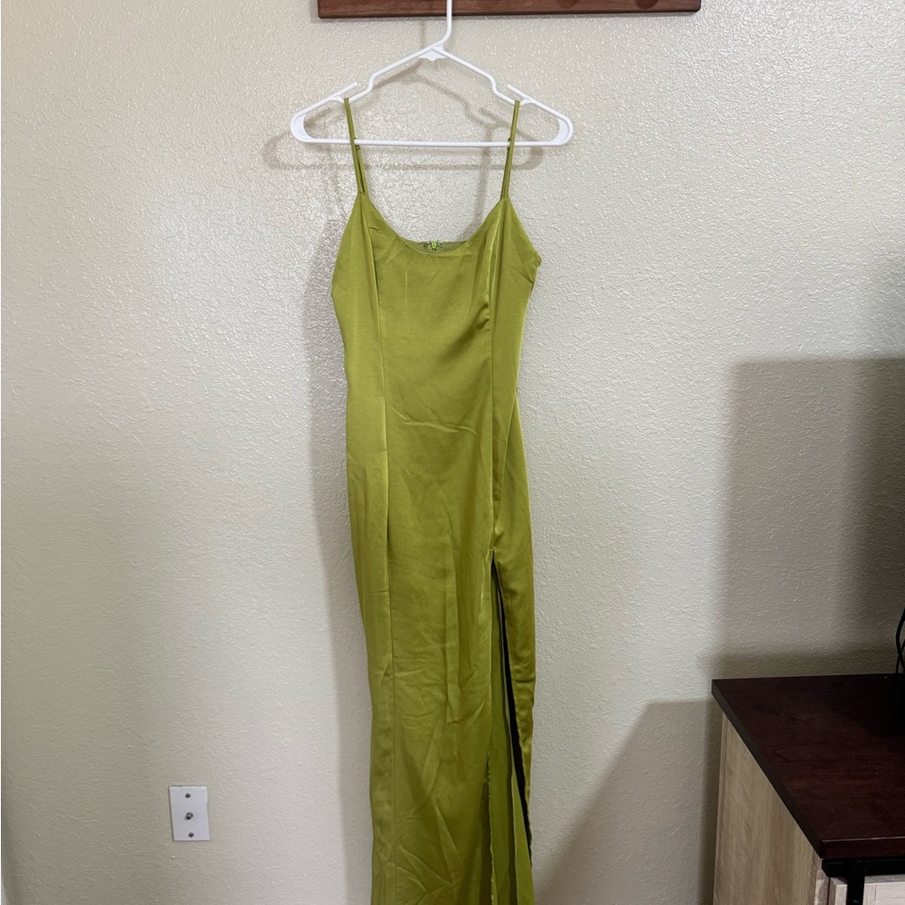 Showpo Lime Green Maxi Dress